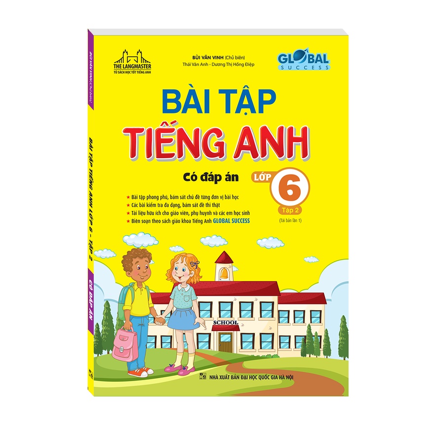 Ảnh Sách - Combo 2c - GLOBAL SUCCESS - Bài tập tiếng anh lớp 6 trọn bộ (có đáp án) - tái bản 01 2