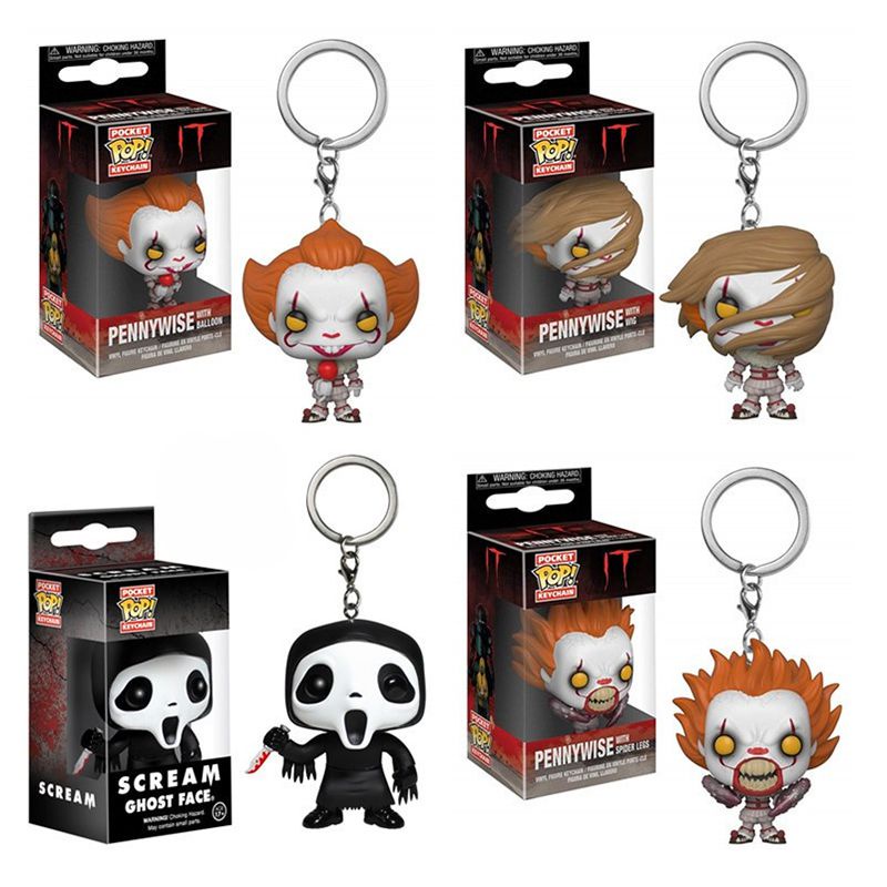 Móc Khóa Funko Pop Chucky Pennywise Elvira Castilla Dwight Kenny