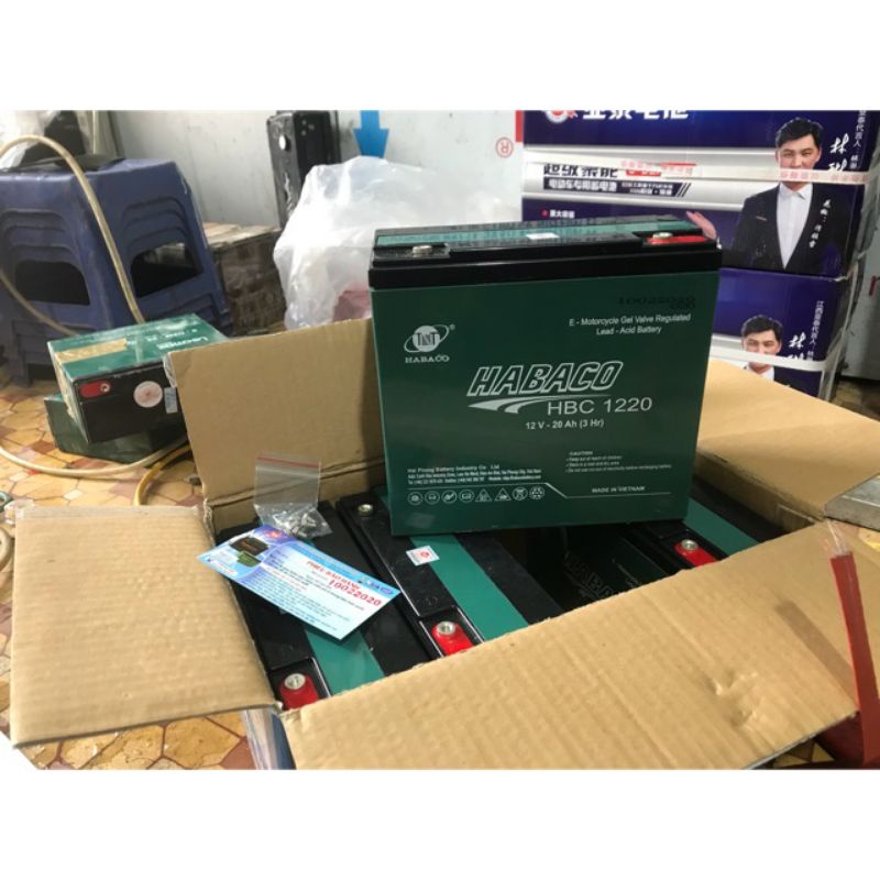 Ắc quy xe máy điện Habaco – HBC1220 | Shopee Việt Nam