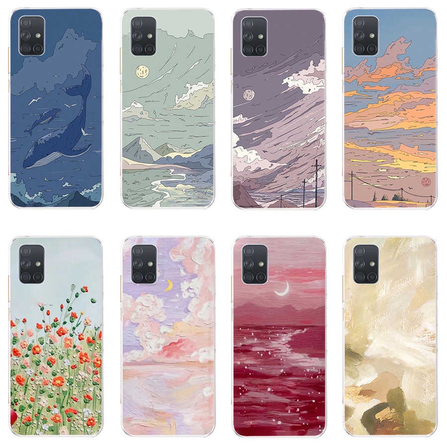 Ốp Điện Thoại TPU Dẻo In Họa Tiết Độc Đáo Thời Trang Cho Samsung Galaxy a71 A80 a5 2015 a5 2016