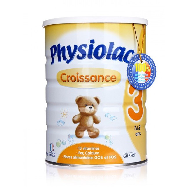 Sữa Bột Physiolac 3 Croissance Hộp 900g (Cho Bé 1-3 Tuổi) | Shopee Việt Nam