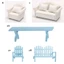 YOLOGO Mini Sofa Mềm Trang Trí Trẻ Em Thời Trang Đa Phong Cách Giả Vờ Chơi Đồ Chơi