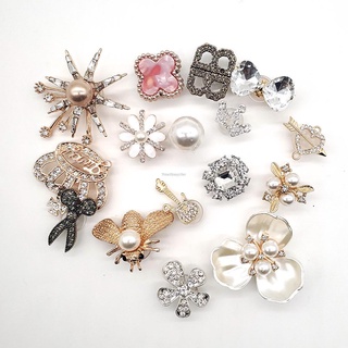 Thời Trang Ngọc Trai Giày Quyến Rũ Thiết Kế Quyến Rũ Bling Kim Cương Giả Cô Gái Pha Lê Kim Cương Đá Quý Trang Trí Kim Loại Ngọc Trai Phụ Kiện