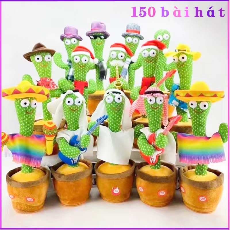 Cây xương rồng nhảy múa có thể nói chuyện, nhảy múa 120 bài, ghi âm, chính hãng