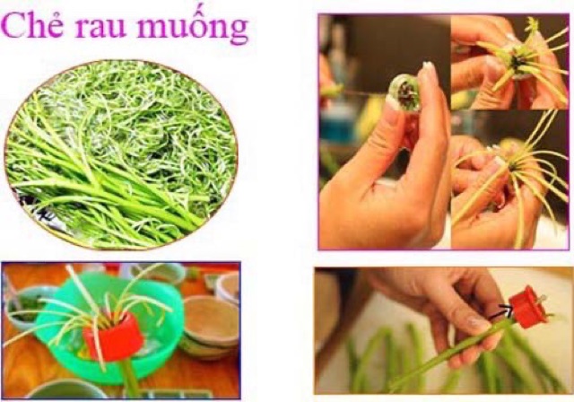 Dụng cụ chẻ rau muống tiện dụng dao chẻ rau muống
