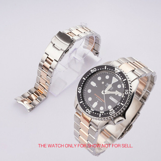 Dây Đeo Đồng Hồ Bằng Thép Mạ Vàng Hồng 22mm Cho seiko skx007 009 316l