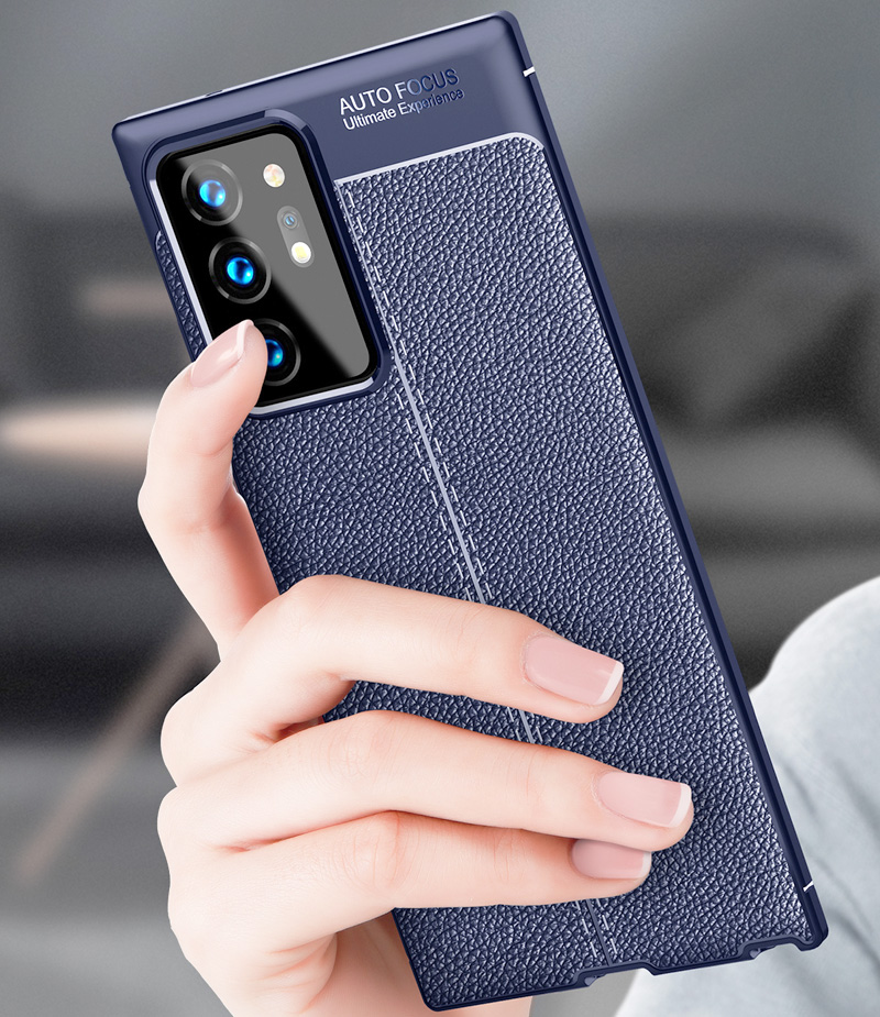Dành Cho Samsung Galaxy Note 20 Ultra Slim TPU Da Họa Tiết Bao Da Chống Trầy Xước Chống Sốc
