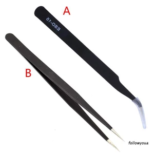 Nhíp Đầu Cong Bằng Thép Chống Tĩnh Điện Esd-15 Dùng Chỉnh Sửa Trang Sức