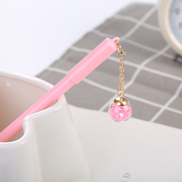 3 Bút Nước Mực Đen Ngôi Sao Địa Cầu Nhũ Chảy