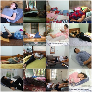 Gối Chống Trào Ngược Dạ Dày Yorokobi Duy Nhất Bo Tròn Đỉnh - Hỗ Trợ Giảm Trào Ngược, Ợ Chua, Nâng Đỡ Cổ Vai Gáy