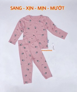 [CẠP CAO XUẤT HÀN] Bộ dài tay cho bé PEEKABOO MỀM MƯỚT, CO GIÃN SIÊU TỐT - thun lạnh HÀNG LOẠI 1