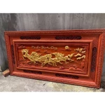 Tranh gỗ hương mã đáo thành công ( bát mã , bát tuấn đồ ) rộng 155 cm . Tranh treo tường trang trí phong thuỷ gia đình — ảnh 1