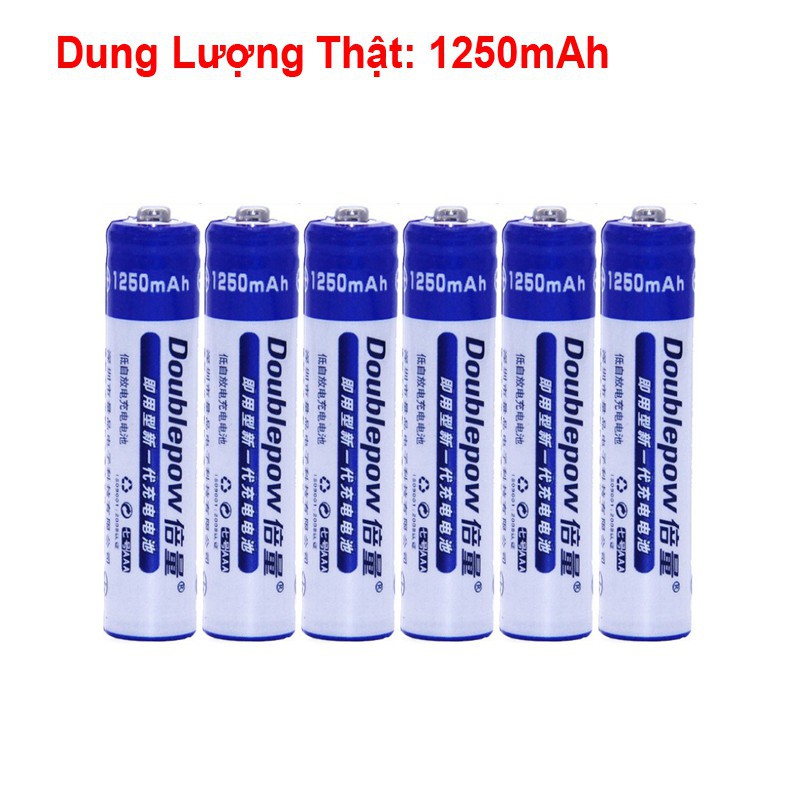 PIN AAA ( PIN ĐŨA ) Doublepow 1250mAh - Hàng chính hãng dung lượng thực ...