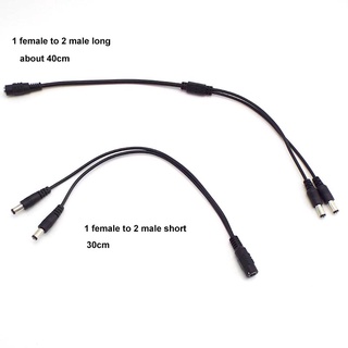 Dây Cáp Chia Nguồn 1 Female Sang 2 3 4 5 6 8 Chiều DC 5.5x2.1mm Cho Đèn Led Dây cctv