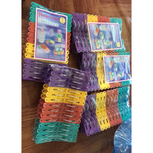 Kẹp quần áo (vỉ 30 Kẹp) hàng Việt Nam