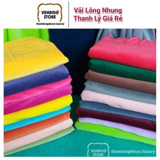 💰 Vải Lông Nhung Thanh Lý may đồ handmade móc khóa Capybara gấu bông Baby Three scrunchies outfit doll nệm cho chó 2SG