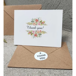combo 10 bộ Thiệp Cảm Ơn, Thiệp Thank You, Chúc Mừng (Bộ gồm: 1 thiệp, 1 p.bì,)