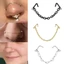 THEGIRL8B Đôi Mũi Dây Xích Nostril Bóng Nữ Kim Cương Giả Trái Tim Tình Yêu Dây Xích Nam Septum Nhẫn Mũi Stud