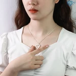 Quà tặng cho nữ - Vòng cổ nữ bạc thật mặt chữ cái hình trái tim khắc tên theo yêu cầu DCN0542 - Trang Sức TNJ — ảnh 7