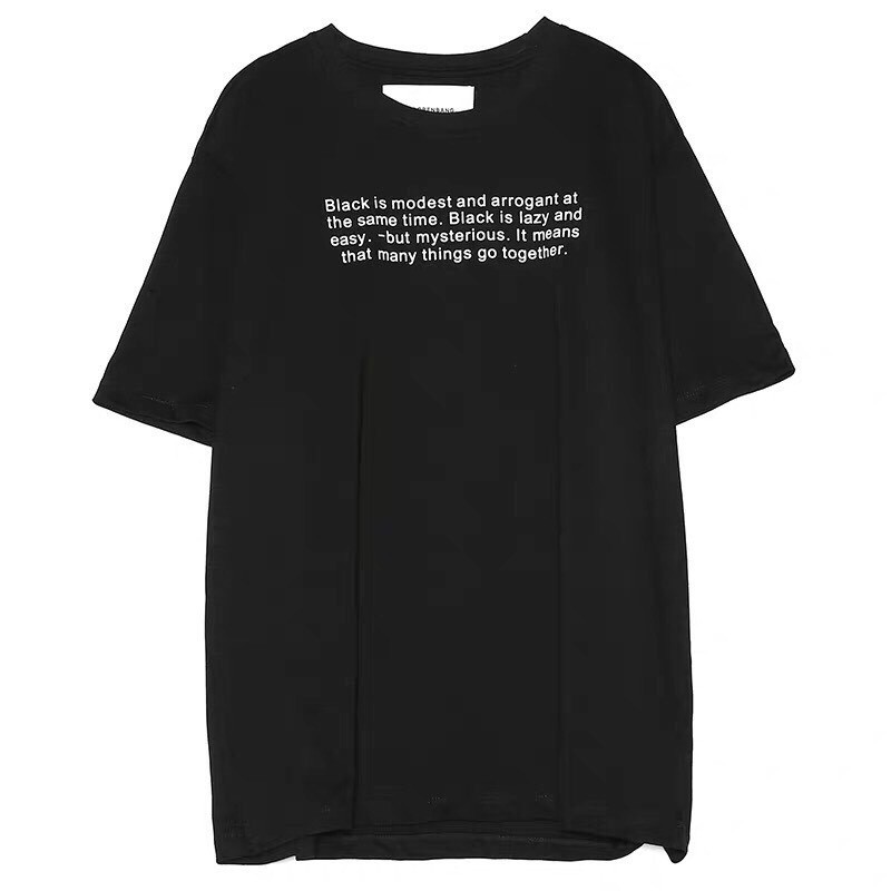 Áo thun Stee Cổ tròn BLACK IS ... Localbrand CVCVNI Unisex Cotton