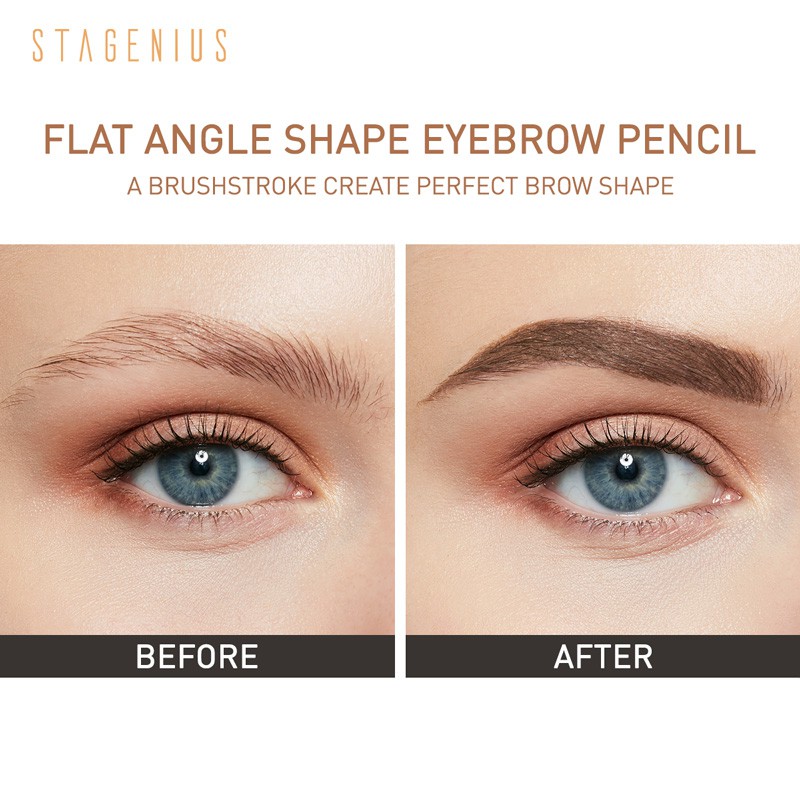 Ảnh Bút kẻ mày STAGENIUS 2 đầu kháng nước lâu trôi 0.16g 2