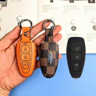 Bao Da Chìa Khóa Ford  Focus, Fiesta, Ecosport 2014-2017 Không Dây (FF)