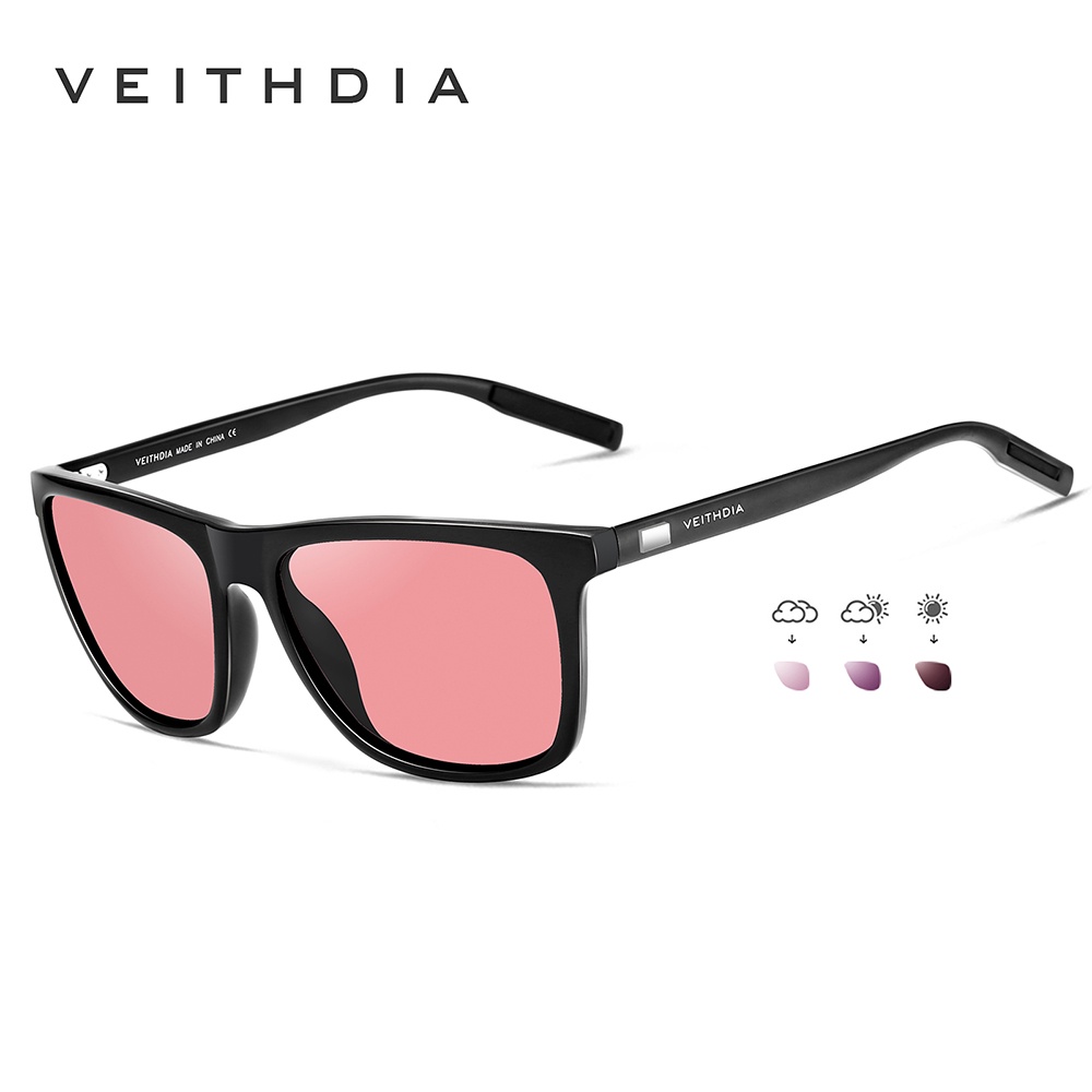 Ảnh Kính Râm VEITHDIA 6108 Gọng Nhôm + TR90 Phong Cách Vintage Cho Nam/Nữ 2