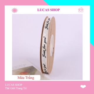 Dây Ruy Băng Lụa In Chữ Dài 1 Mét, 2 Mét, 5 Mét Nhiều Màu Sắc