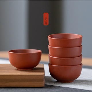 [GIÁ RẺ] Chén trà tử sa, dáng tròn, được làm hoàn toàn thủ công, kích thước 6x3cm, dung tích 50ml
