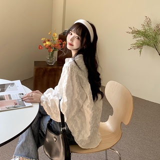 Hàng Mới Về Áo Sơ Mi Dài Tay Dáng Rộng Phong Cách Hàn Quốc Baju Wanita Lengan Panjang Hàng Mới Dành Cho Bạn Nữ