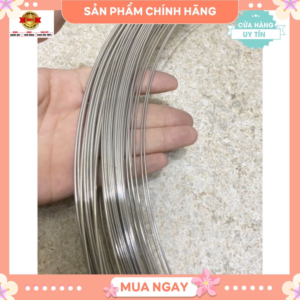 Dây thép inox loại 0,6 li, 1 li,1.5li, 2li,3 li sáng bóng độ bền cao ...