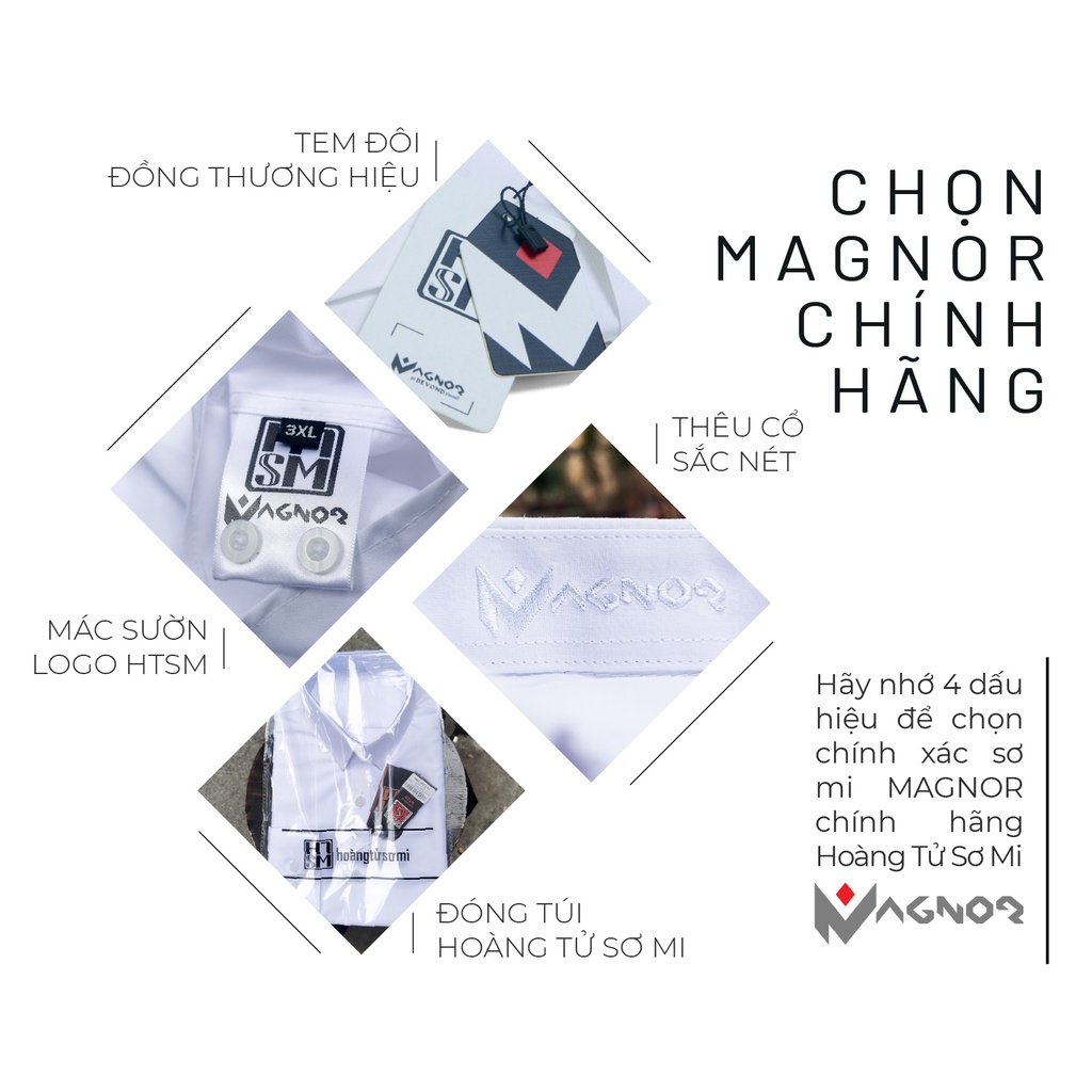 Áo sơ mi CỔ TÀU nam dài tay HTSM MAGNOR Malin vải Polyspun trơn chống nhăn, dáng slimfit che khuy