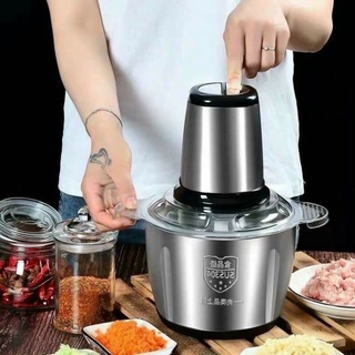 Máy Xay Thịt Đa Năng Cối 2L Inox 304 ,4 Lưỡi Dao Thép Không Gỉ,Say Sinh Tố Thịt, Cá, Rau Củ Hoa Quả CamCamHome