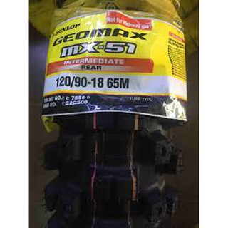 Vỏ lốp gai cụcc dành cho cào cào KLX, CRF, WR độ dunlop 120/90-18 MX53