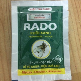 Combo 3 gói thuốc diệt ruồi RADO ruồi xanh 20g diệt ruồi hiệu quả tận gốc