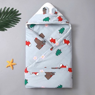 Chăn Ủ Có Mũ Trần Bông Xinshengdai Kích Thước 90x90 Cho Bé | Minizon Kids