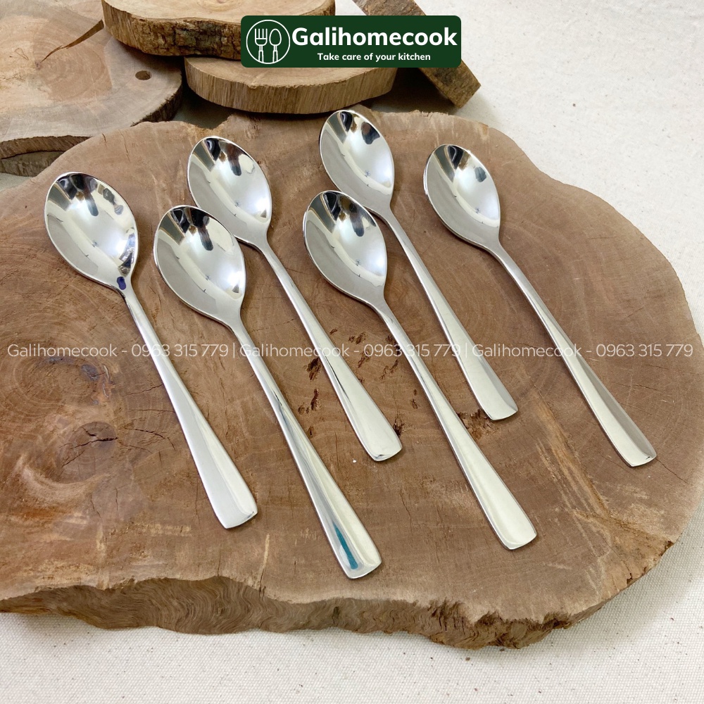 Thìa (muỗng) ăn bánh, tráng miệng inox 304 Pulsiva cao cấp xuất dư Châu ...