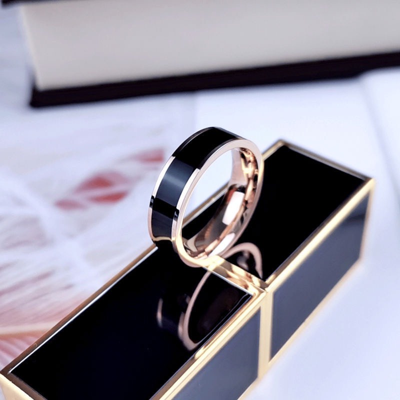 Nhẫn Nam Nữ Basic Row Ring Màu Bạc Đẹp Cao Cấp - Nhẫn Unisex Titan Không Gỉ - Row Ring - Horizon