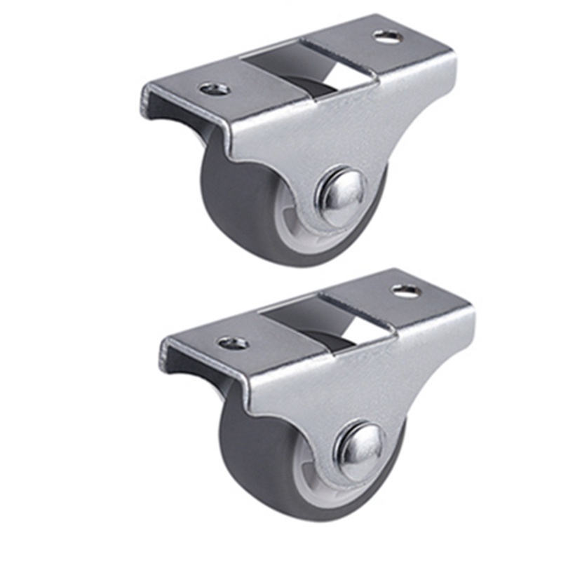 Set 8 bánh xe lăn 1 inch bằng TPE không trượt nhẹ nhàng và êm ái