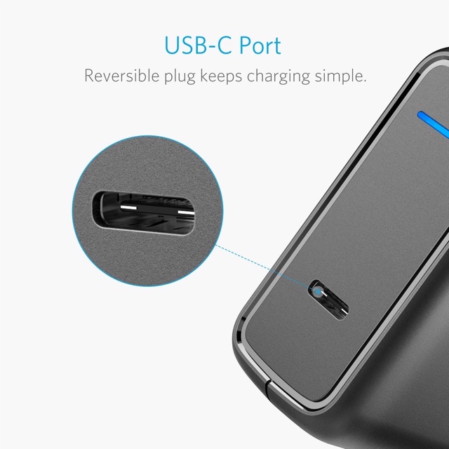 Củ sạc ANKER PowerPort Speed 1 USB-C 30w, PD 3.0 chính hãng NO BOX | BigBuy360 - bigbuy360.vn