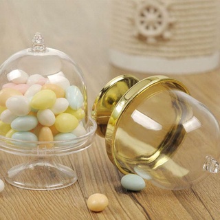 Khay trưng bày bánh cupcake / kem / kẹo mini có nắp đậy làm từ nhựa tiện dụng cho tiệc cưới / sinh nhật / halloween