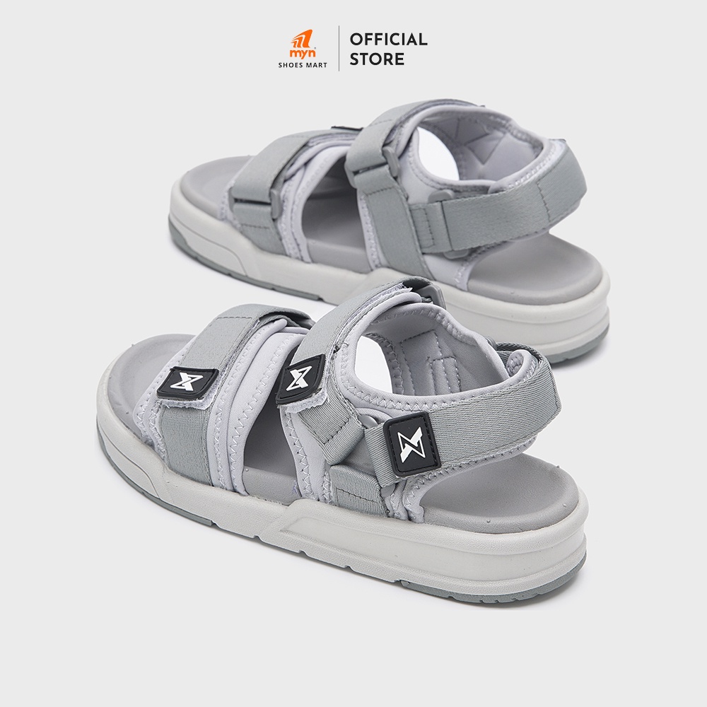 Mô tả Sandal ZX Unisex Meta 2125 All Grey 2 quai bản to có đệm đế EVA 3.5cm 3 lớp chống trơn chống xẹp - 3