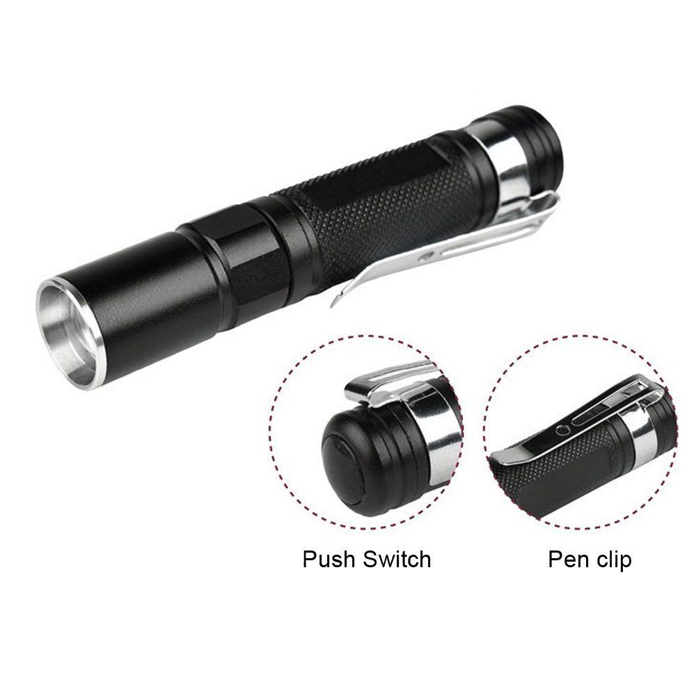 HAPPYNOOK Đèn Mini Bút Hiển Thị Ngoài Trời Sạc USB Power Bank Ánh Sáng Mạnh Tập Trung XPE Đèn Pin