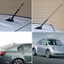 FANIELLAPOWELL Tự Động Mái Đa Năng Vít Trên Không Mast Whip Nhôm