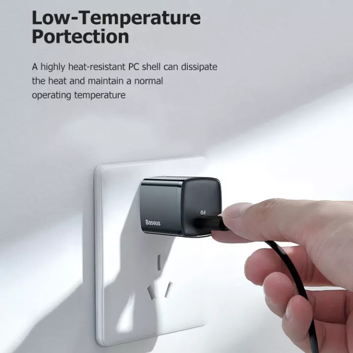 Ảnh Củ sạc Baseus 20W USB C hỗ trợ sạc nhanh Type C PD 1