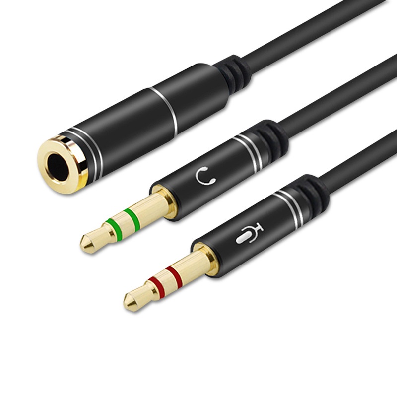 Jack Chuyển Đổi Tai Nghe 3.5mm Sang Audio Và Mic - Jack Gộp Tai Nghe và Mic 3.5mm Cho Laptop, Máy Tính PC | BigBuy360 - bigbuy360.vn