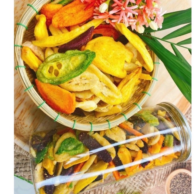 Thập Cẩm Trái Cây Sấy Lạnh Giòn Xuất Khẩu hộp 500GR/270GR