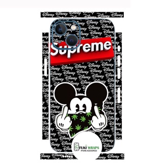 Tấm dán Skin Mặt Sau Micky FULL VIỀN Dành Cho 13prm , 12prm , 11prm , x , xsm , ip11 , ip12 , ip13 - FukiShop