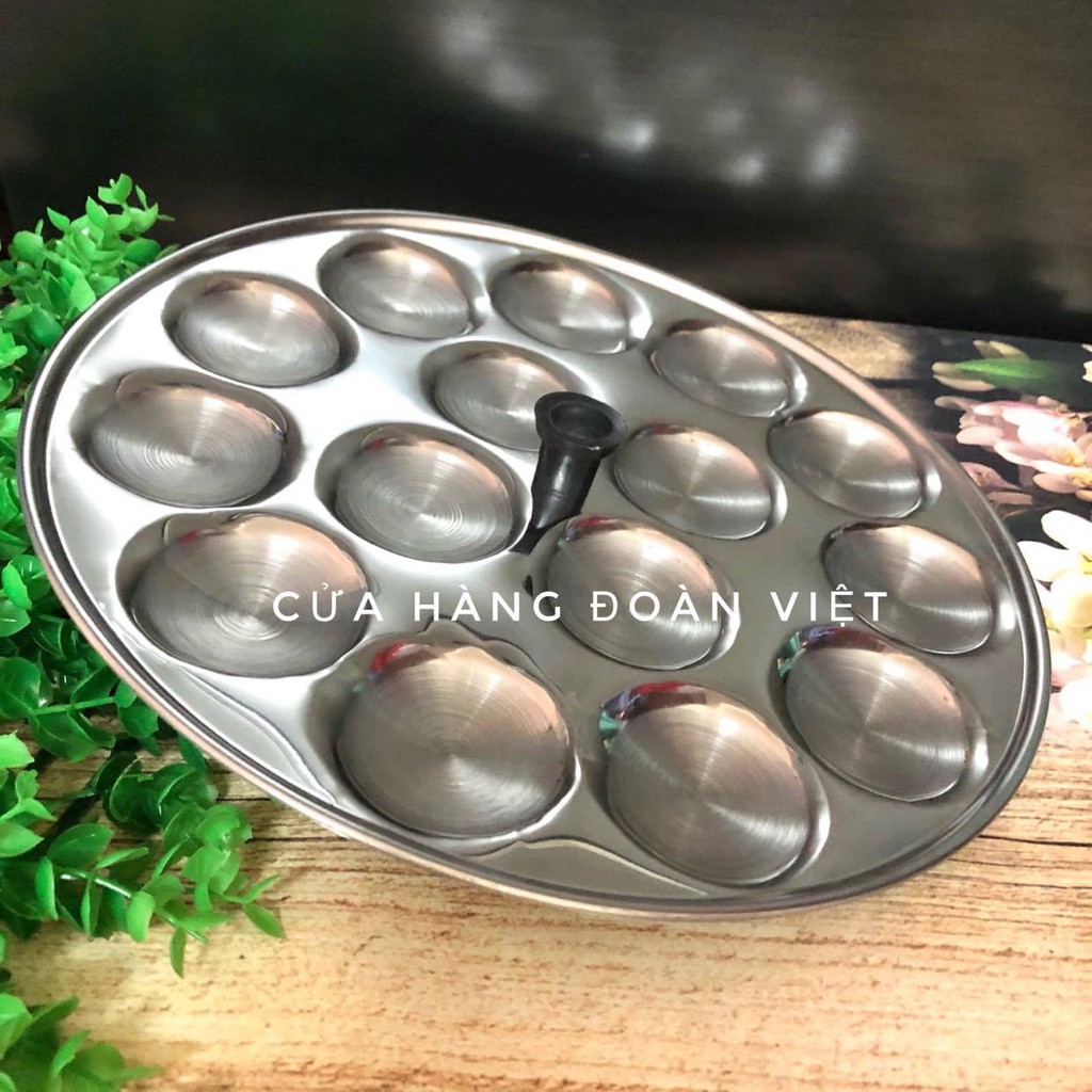 Khuôn Bánh Bèo - Inox tiện lợi có nút cầm chống nóng - Khuôn 15 Bánh ...
