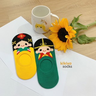 [MUA 2 TẶNG 1]Tất vớ nữ cổ thấp hanbok Hàn Quốc Kikiya cao cấp W-N-039 (Chính Hãng)